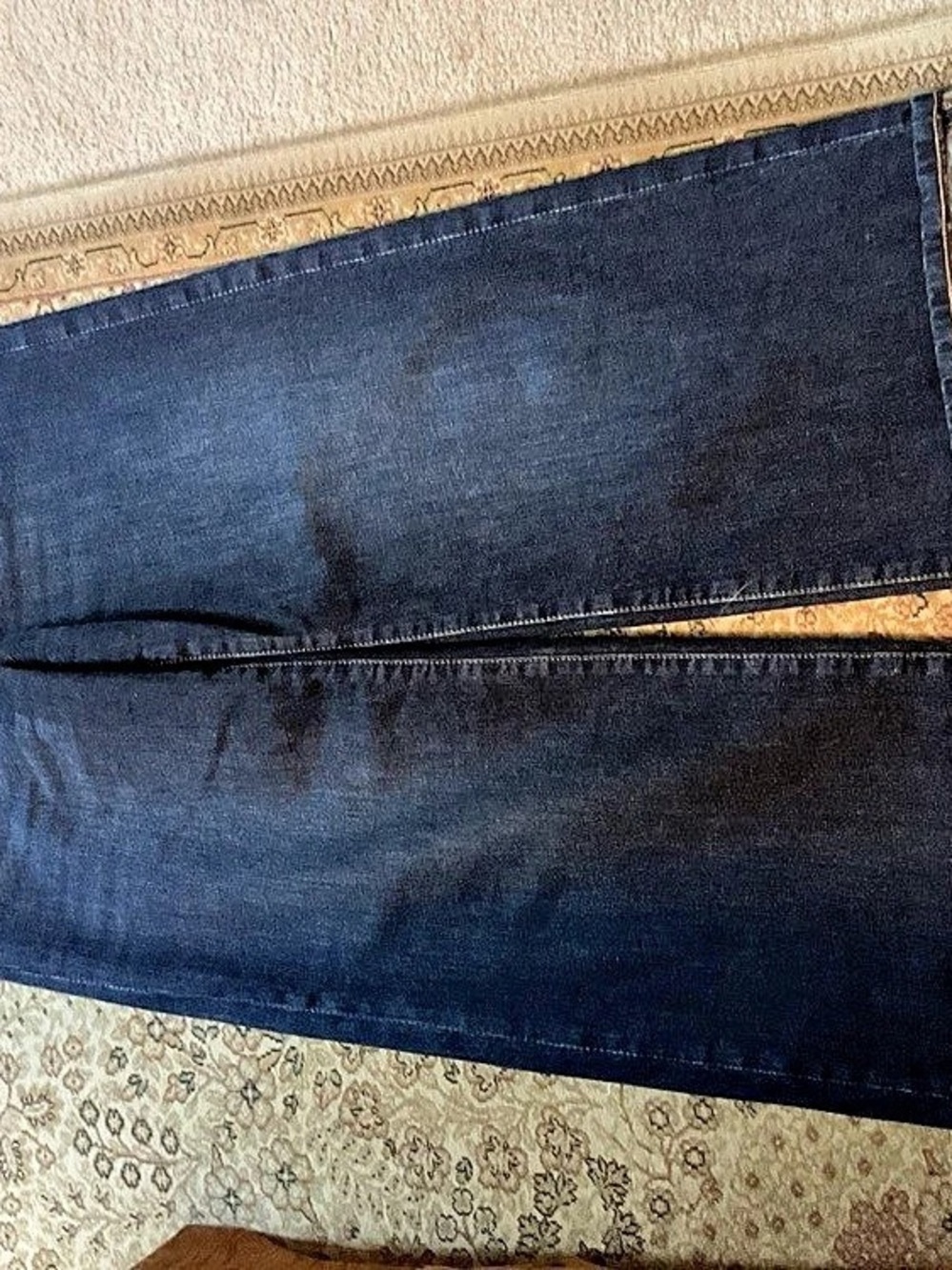 Joe's Jeans Elfreda High Rise Wide Leg Cuffed Trouser Blue